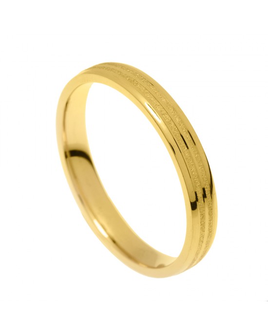 Wedding Rings "Stergiadis" 20-18 gold 9k, 14k or 18k 3.50mm