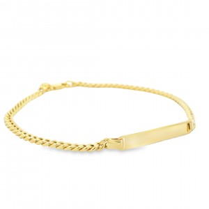 Βραχιόλι ταυτότητα από χρυσό Κ14
