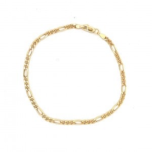 Figaro bracelet in 14k Gold 
