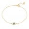Evil eye bracelet with black diamond in 14k gold Ekan