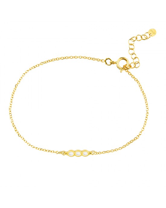 Diamond bar bracelet in 14k Gold, Ekan