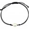 Evil-eye Cord Bracelet with ceramic in 14k Gold