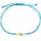 Little Boy Cord Bracelet with Turquoise in 14k Gold