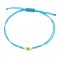 Evil-eye Cord Bracelet with Turquoise in 14k Gold