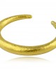 Βραχιόλι χειροπέδα σφυρήλατο αρχαϊκό από χρυσό Κ18
