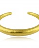 Hammered cuff bracelet in 18k gold