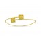Bracelet with granulation and diamonds in 18K gold 