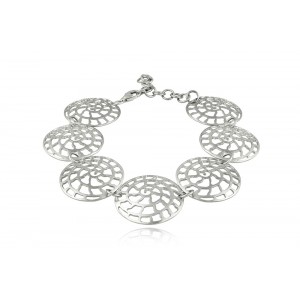  Bracelet in rhodium-plated sterling silver 925°