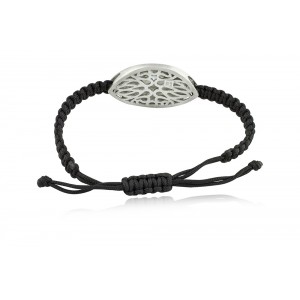 Bραχιόλι με ακουμαρίνα επιροδιωμένο ασήμι 925°