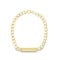  Men's name tag bracelet in 14k gold 