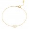 Butterfly bracelet with diamond in 14K gold Ekan