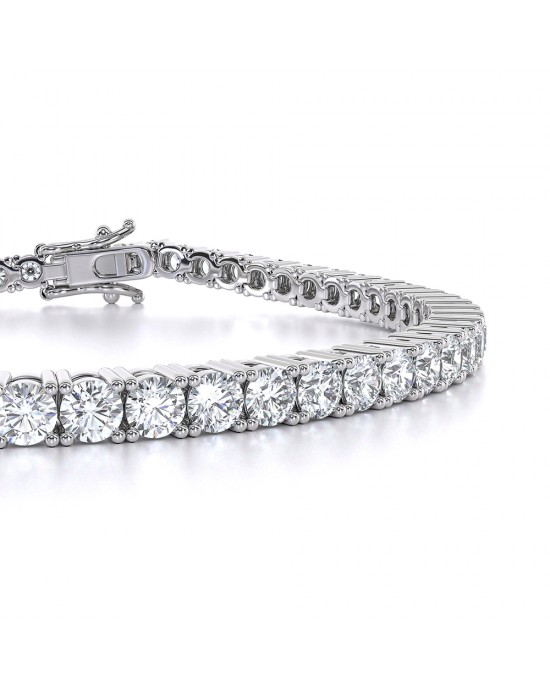 18K white gold tennis bracelet with Lab-Grown diamonds 4.88ct Tennis bracelet with Lab-Grown diamonds 4.88ct in 18K white gold