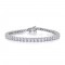 Βραχιόλι Ριβιέρα με Lab-Grown διαμάντια 5.60ct από λευκό χρυσό Κ18