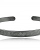 Greek Key cuff bracelet in black-plated sterling silver 925°