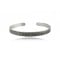 Greca cuff bracelet in rhodium-plated sterling silver 925°