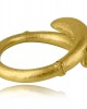 K18 Gold Bracelet Hammered