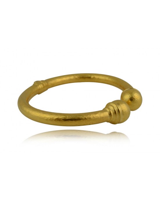Hammered Cuff Bracelet in 18k Gold