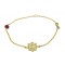K14 Gold Bracelet Daisy with Ruby