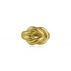 Σφυρήλατο Δαχτυλίδι "Κόμπος του Ηρακλέους" από επιχρυσωμένο ασήμι 925°