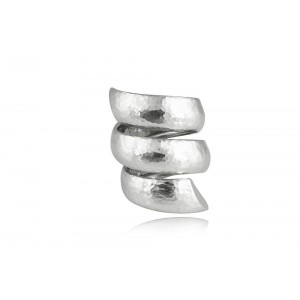 Hammered triple ring in sterling silver 925°