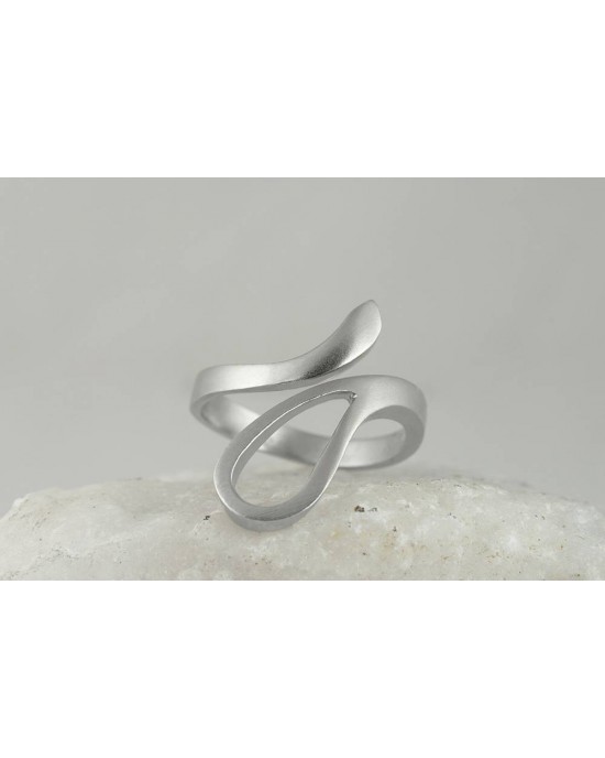 Ring in 925° sterling silver rhodium plated