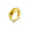 Archaic hammered ring in gold-plated sterling silver 925°