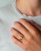 Δαχτυλίδι "Ο Κόμπος του Ηρακλέους" από επιχρυσωμένο ασήμι 925°