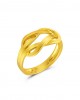 Hercules Knot ring in 925° gold plated sterling silver