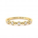 Σειρέ Δαχτυλίδι Alternative με Εργαστηριακά Διαμάντια από Χρυσό 18Κ