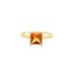 Citrine ring in 18k gold
