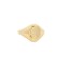 Oval chevalier ring in 14K Gold 