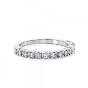 Δαχτυλίδι σειρέ με διαμάντια από λευκόχρυσο Κ18 Δαχτυλίδι σειρέ με διαμάντια από λευκόχρυσο Κ18