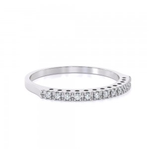 Δαχτυλίδι σειρέ με διαμάντια από λευκόχρυσο Κ18 Δαχτυλίδι σειρέ με διαμάντια από λευκόχρυσο Κ18