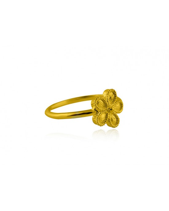 Daisy ring in 18k gold