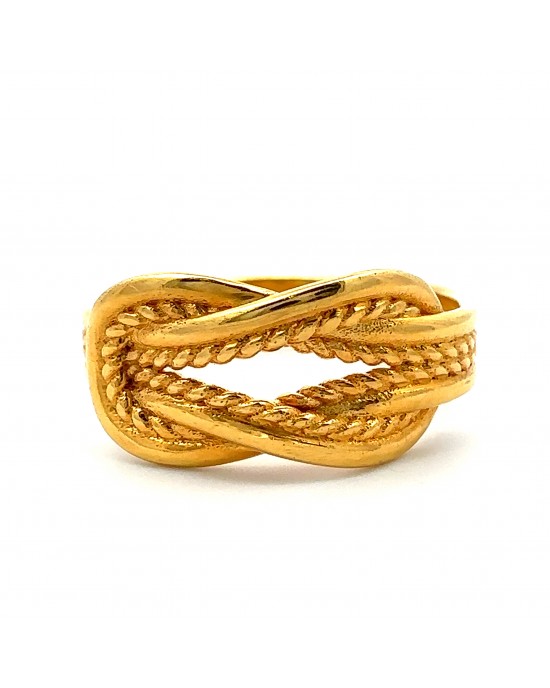 Δαχτυλίδι "Ο Κόμπος του Ηρακλέους" από χρυσό Κ18