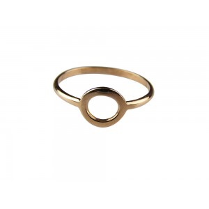 Δαχτυλίδι κύκλος από Ροζ Χρυσό Κ14