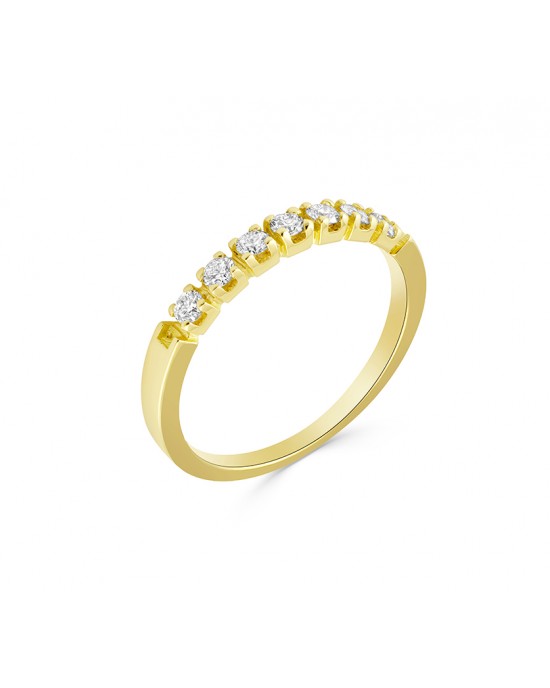 Δαχτυλίδι σειρέ με δαμάντια από χρυσό Κ18 