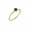 Emerald ring in 14K gold 