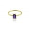 Amethyst ring in 14k gold