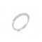Diamond half-eternity ring in 18k white gold