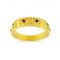 Byzantine ring with colored stones in 18k gold 