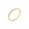 Diamond half-eternity ring 0,20ct in 18k  gold