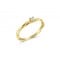 Infinity diamond engagement ring in 18k gold 0.08ct