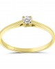 Diamond Engagement Ring in 18k gold 0.07ct