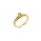 Diamond Engagement Ring 0.20ct and side stones 0.27ct  in 18k Yellow Gold 