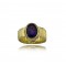 Amethyst ring in 18k gold