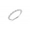 Half-Eternity Ring with Diamonds 0,15ct in 18k White Gold