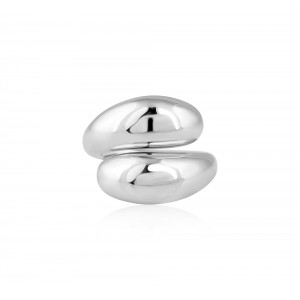 Double ring in 925° sterling silver