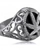 Men's marijuana ring in Sterling Silver 925°