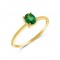 Emerald ring in 14k gold
